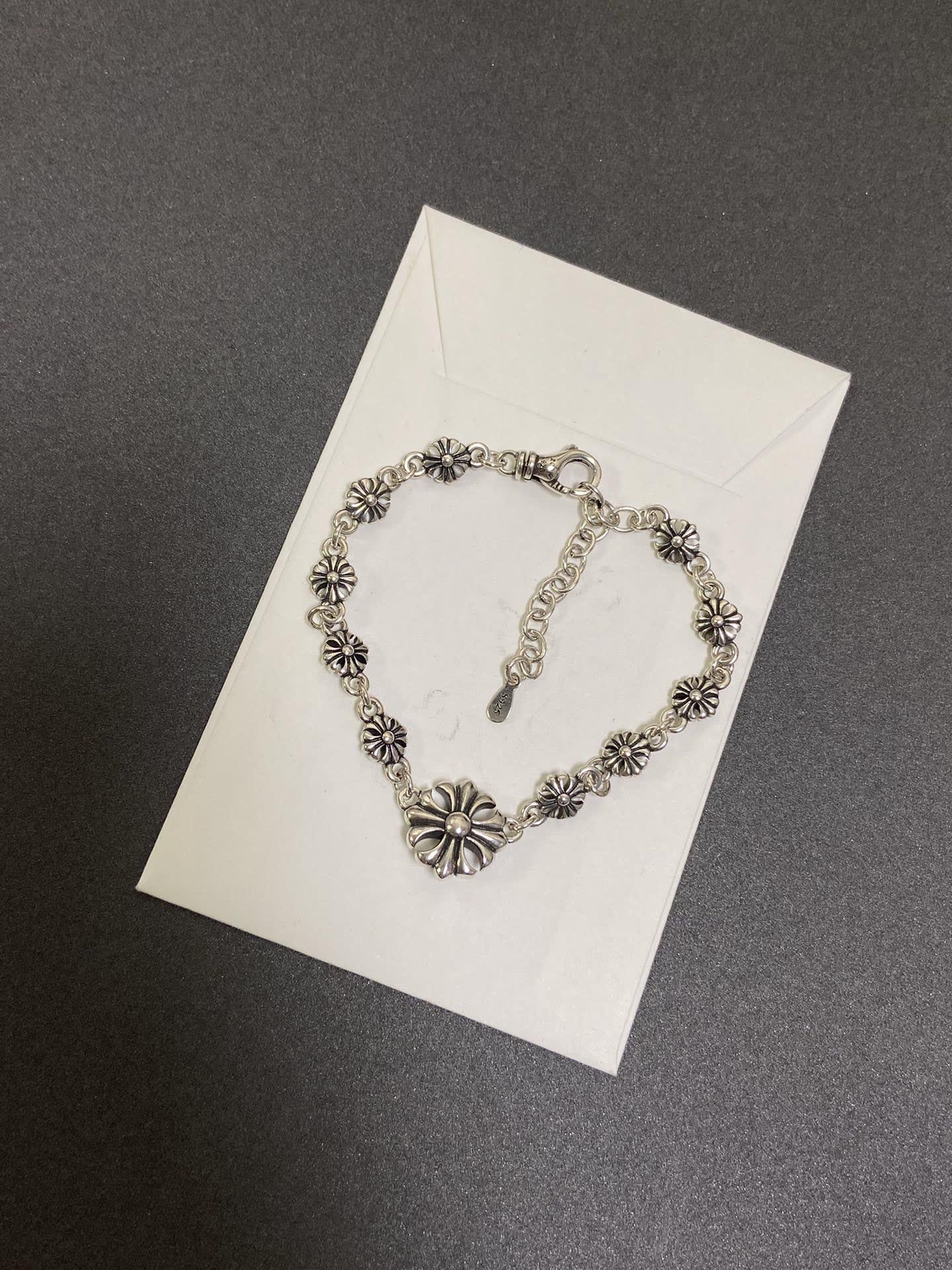 Chrome Hearts Silver Flower Bracelet